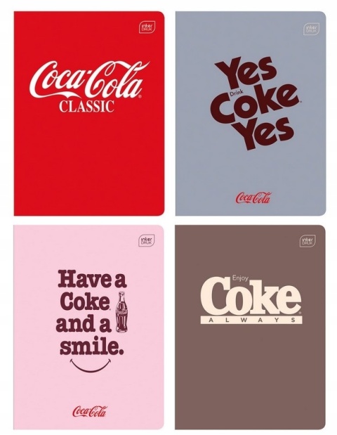 Zeszyt A5 60= 70g M Hybrid Coca Cola(10)