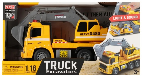 AUTO CIĘŻAROWE KOPARKA B/O 32X18X13 MC KLOSZ