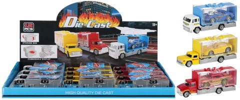 AUTO CIĘŻAROWE METALOWE TRANSPORT 13CM MC (12)