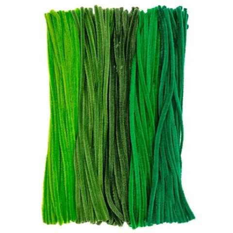 DRUCIKI PLUSZOWE 30CM ODCIENIE ZIELENI 200SZT.