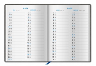 KALENDARZ KSIĄŻKOWY TYGODNIOWY MIDI 2026