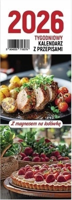 KALENDARZ NA LODÓWKĘ 1/2 A4 PRZEPISY 2026