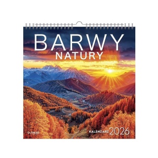 KALENDARZ ŚCIENNY 33x33 BARWY NATURY 2026