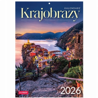 KALENDARZ ŚCIENNY A4 KRAJOBRAZY 2026