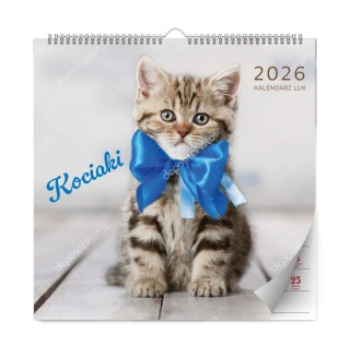 KALENDARZ ŚCIENNY KOCIAKI LUX 2026