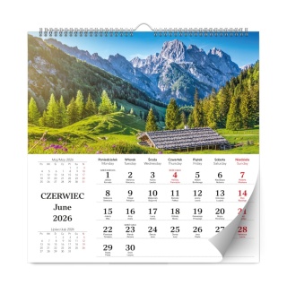 KALENDARZ ŚCIENNY KRAJOBRAZY LUX 2026