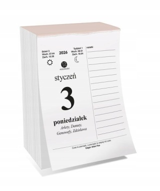 KALENDARZ VADEMECUM KUCHNI 2026 ZDZIERAK DUŻY