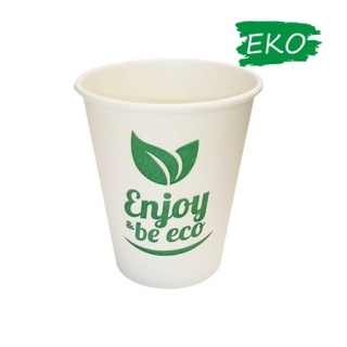 KUBEK 250ML free plastik BIAŁY 60szt