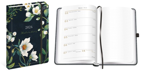 Kalendarz książ.A5 192 Mat+UV Fiori 26