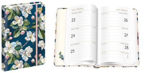 Kalendarz książ.A6 192 Metall.Spring 26