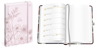 Kalendarz książ.B5 192 Mat+UV Wildflo.26