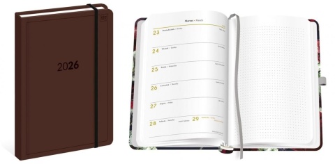 Kalendarz książk.B5 192 Mat+UV Simple 2026