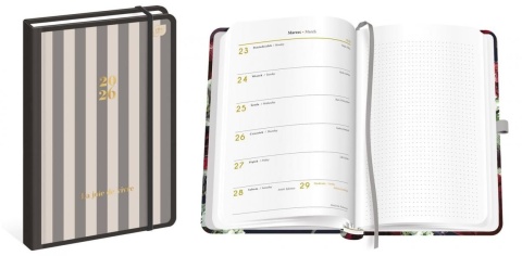 Kalendarz książk.B5 192 Metal.Stripes 26