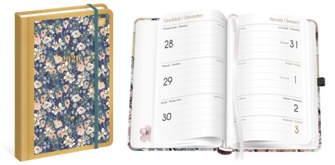 Kalendarz książk.B6 192 Metal.Meadow 26