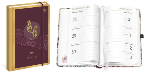 Kalendarz książk.B6 192 Metal.Satin 26