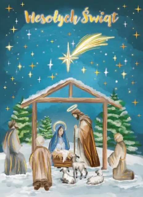 Karnet B6 BN W BETLEJEM