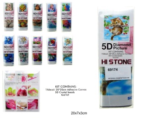 Mozaika diamentowa różne wzory zestaw kreatywny do wyklejania obrazki z diamencików mix