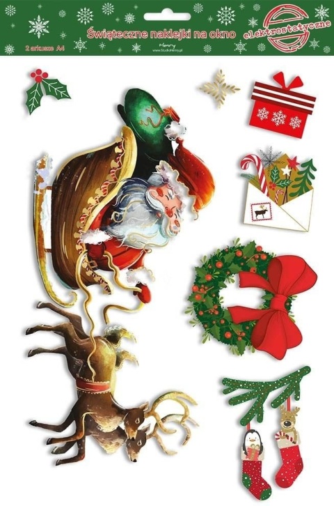 Naklejki elektrostatyczne BN MIKOŁAJ A4/2 ARK