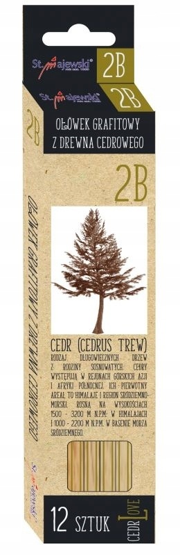 OŁÓWEK TECHNICZNY CEDROWY 2B