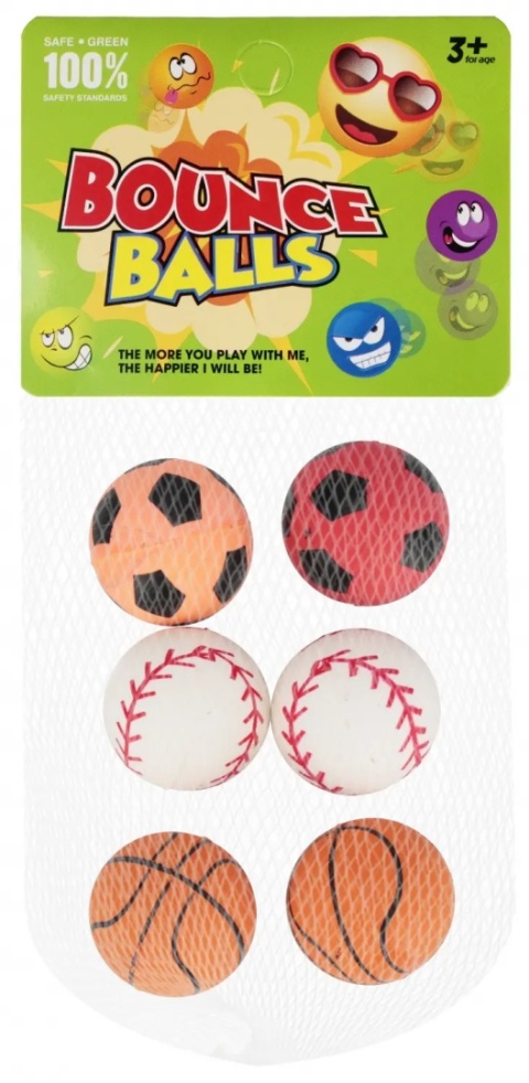 PIŁECZKI KAUCZUKOWE 3CM 6SZT 9X17 MC SIATKA