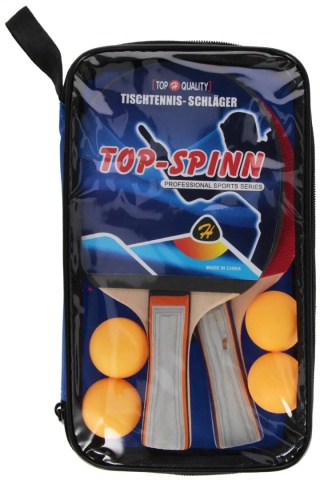 RAKIETKI DO PING-PONG+4PIŁKI 18X28X4 MC POKROW