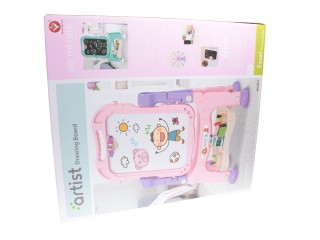 TABLICA MAGNETYCZNA 2W1+AKC STOJ 62X54X13 MC