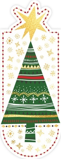 ZAKŁADKA MAGNETYCZNA DO KSIĄŻKI OWAL BN CHOINKA