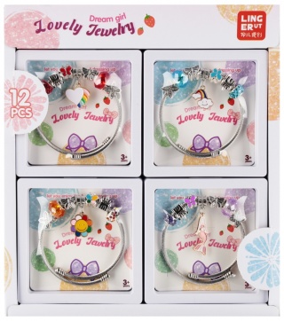 ZESTAW PIĘKNOŚCI BRANSOLETKA PANDORA 9X9X2 MC (12)