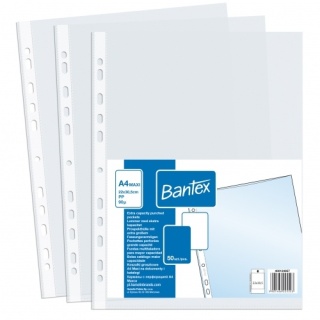 # KOSZULKA A4 POSZERZANA 90MIC BANTEX OP.50SZT