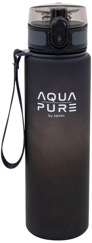 Bidon AQUA PURE by ASTRA 600 ml - grey/black