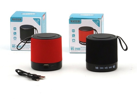 GŁOŚNIK BLUETOOTH WALEC śr.8cm MIX KOLORÓW