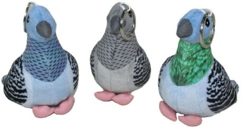 GOŁĄB PLUSZOWY BRELOK 15CM