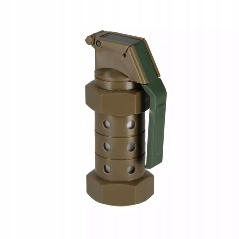 Granat zabawka świecący dźwiękowy 10 cm dwa kolory