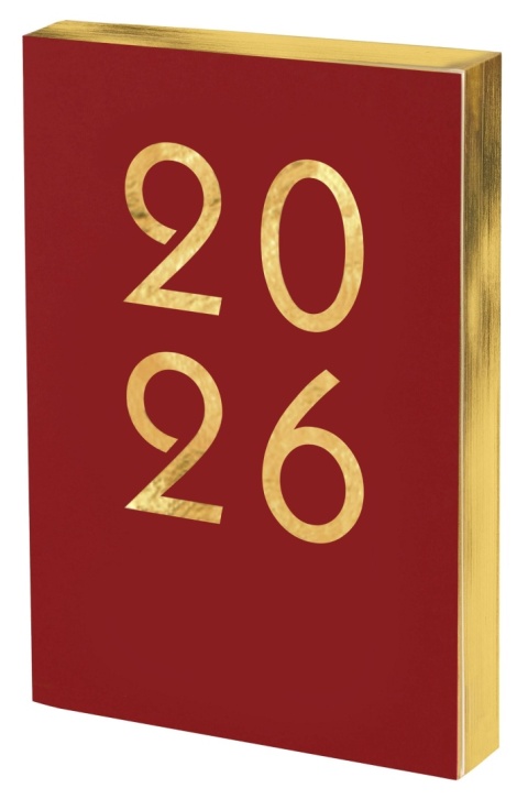 KALENDARZ KSIĄŻKOWY ART A5 DNS CZERWONY 2026