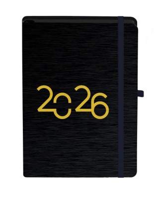 KALENDARZ KSIĄŻKOWY BLACK GOLD A5 DNS 2026