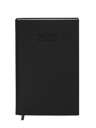KALENDARZ KSIĄŻKOWY COLORFIX A6 TDW CZARNY 2026