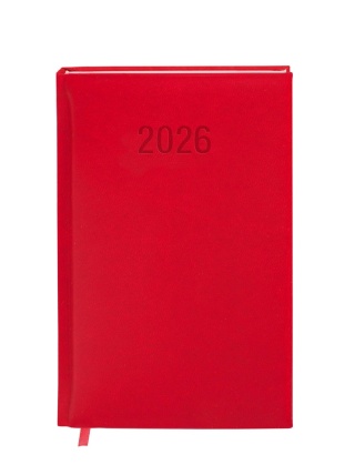 KALENDARZ KSIĄŻKOWY COLORFIX A6 TDW CZERWONY 2026