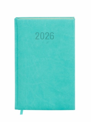 KALENDARZ KSIĄŻKOWY COLORFIX A6 TDW TURKUSOWY 2026
