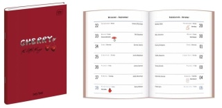 KALENDARZ SZKOLNY ZESZYTOWY B6 CHERRY 2025/26