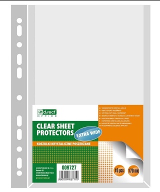 KOSZULKA A4/10szt POSZERZANA 170mic krystal.D.rect