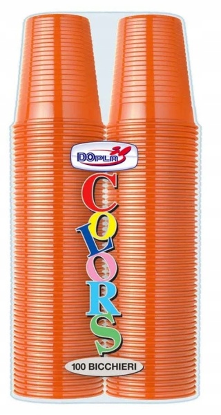 KUBEK 200ml DOPLA POMARAŃCZOWY 100szt