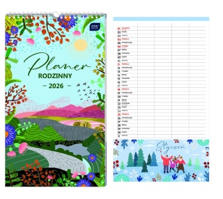 Kalendarz plan.rodzin.25x43 Razem 26