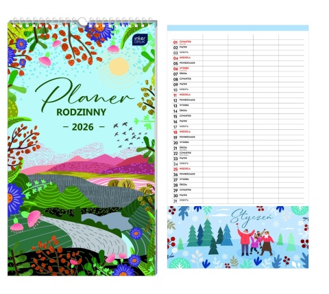 Kalendarz plan.rodzin.25x43 Razem 26