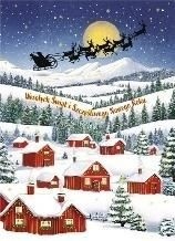 Karnet B6 BN CZERWONE DOMKI