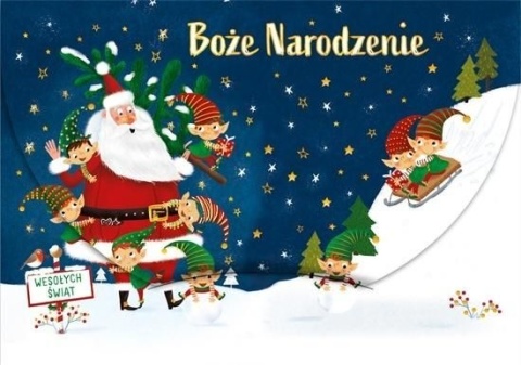 Karnet Z KIESZONKĄ BN MIKOŁAJ Z ELFAMI