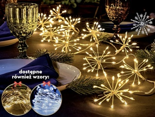 Lampki Kurtyna świetlna LED 200 USB c.biel 5,9m