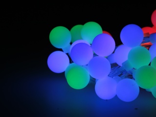 Lampki choinkowe LED multikolor 50szt 5,2m bateri