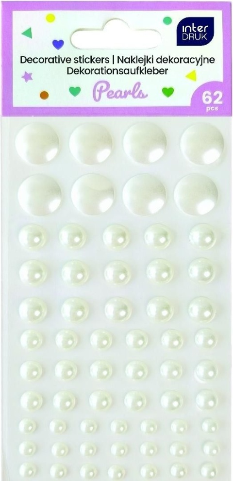 Naklejki dekoracyjne 62szt. PEARLS