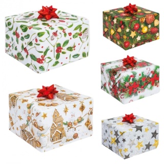 PAPIER OZDOBNY BN 700X2000 GWIAZDKA POL-MAK