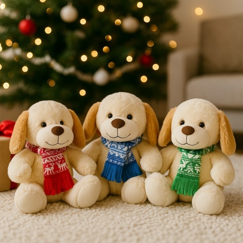 PLUSZOWY PIES W SZALIKU 3 KOL